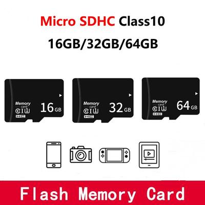 Micro SD TF Card 16GB/32GB/64GB Class 10 Micro SDHC Flash Memory Card for Vehicle Data Recorder Camera Smartphone Game