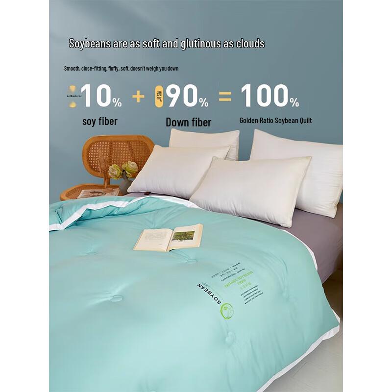 JELIYAS Soy Fiber Antibacterial Quilt - Lightweight & Washable