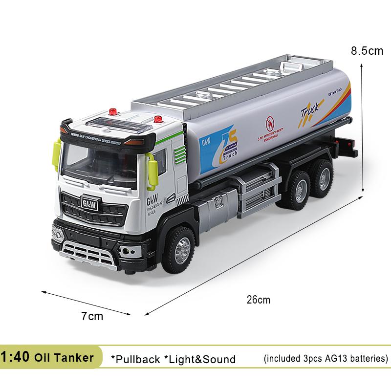 

1:40 Городской Нефтевоз Бензиновый Автомобиль Модель со Звуком и Светом Транспортное Средство Сплав+Пластик Литая Игрушка Коллекция для Детей Подарок синий