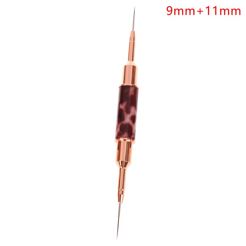 

1 шт. двойная головка для дизайна ногтей кисть для рисования ручка для УФ-геля кисти для рисования 9mm+11mm