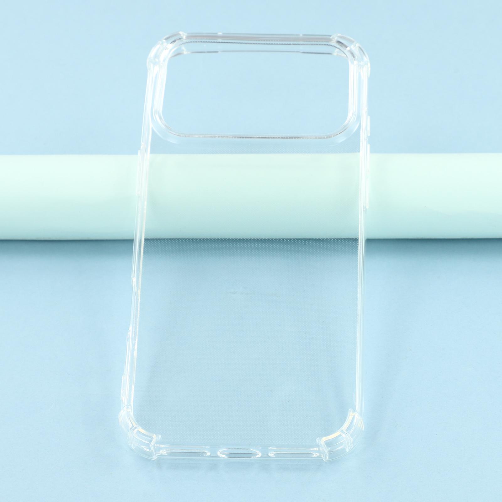 

For iPhone 17 Pro Max Phone Case Reinforced Four Corner Anti-Drop Clear TPU Cover A