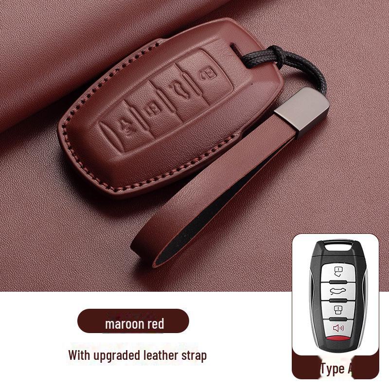 Great Wall Haval H6 Coupe Leather Key Cover for H2S/M6/F5/H4 Big Dog F7X and Haval Car Bag Buckle