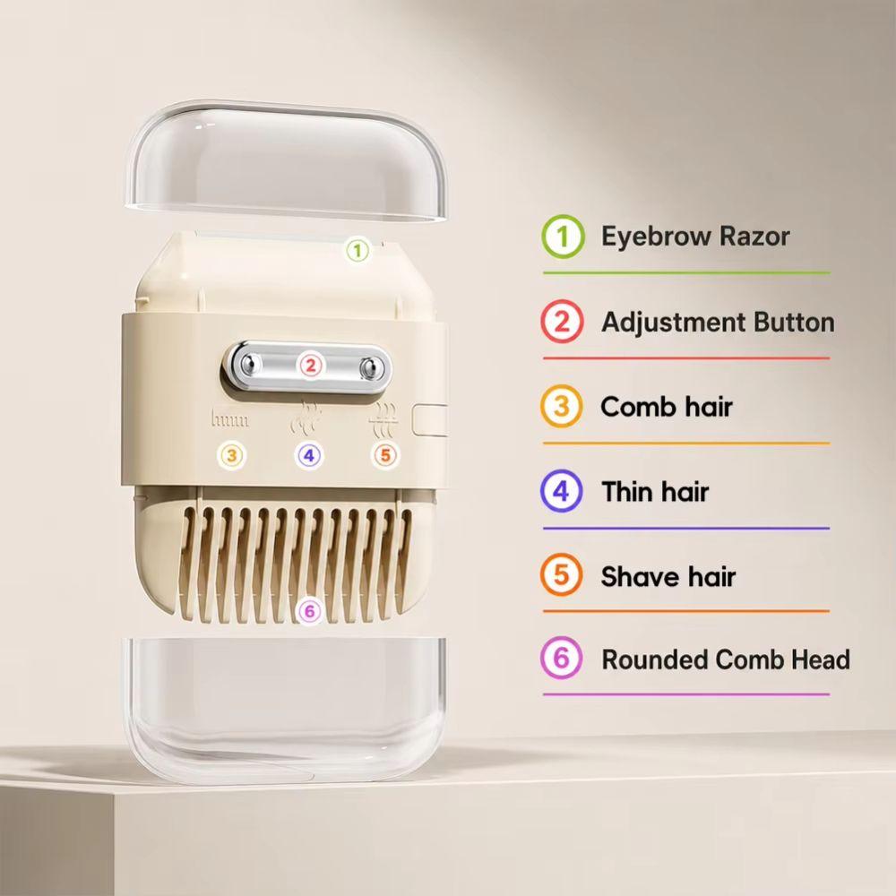Plastic Detachable Hair Clipper Rounded Corners Bangs Trimming Tool Thinning Hair