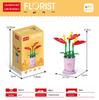 Succulent Bonsai Building Block Flowers - Compatible with Lego, Small Particle Assembly Toys for Girls