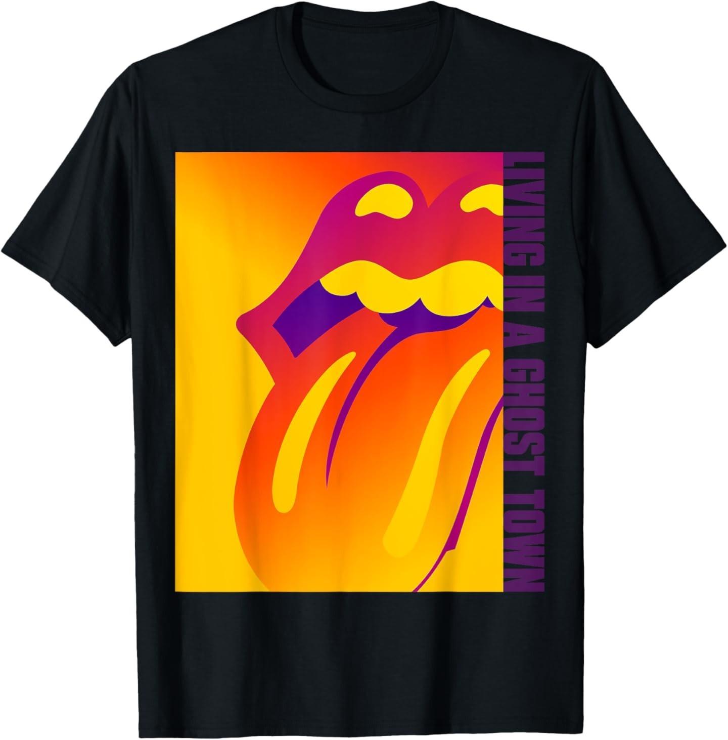 Rolling Stones Living In A Ghost Town T-Shirt Mens Womens Tees Top 3XL