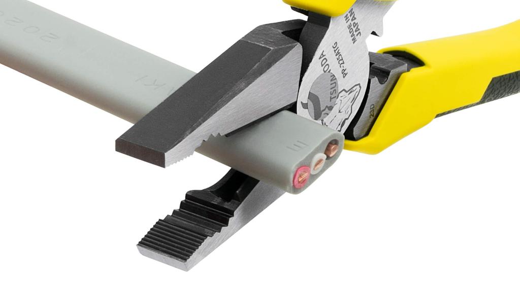 TSUNODA Electrician's Power Pliers, Eccentric, with Crimping Function, 225mm, PP-225ATG