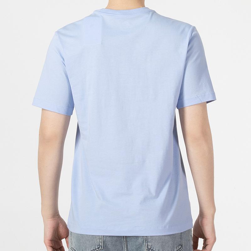 Nike Alphabet Logo Casual Round Neck Short Sleeve T-Shirt Men Tops Blue AR5005-549