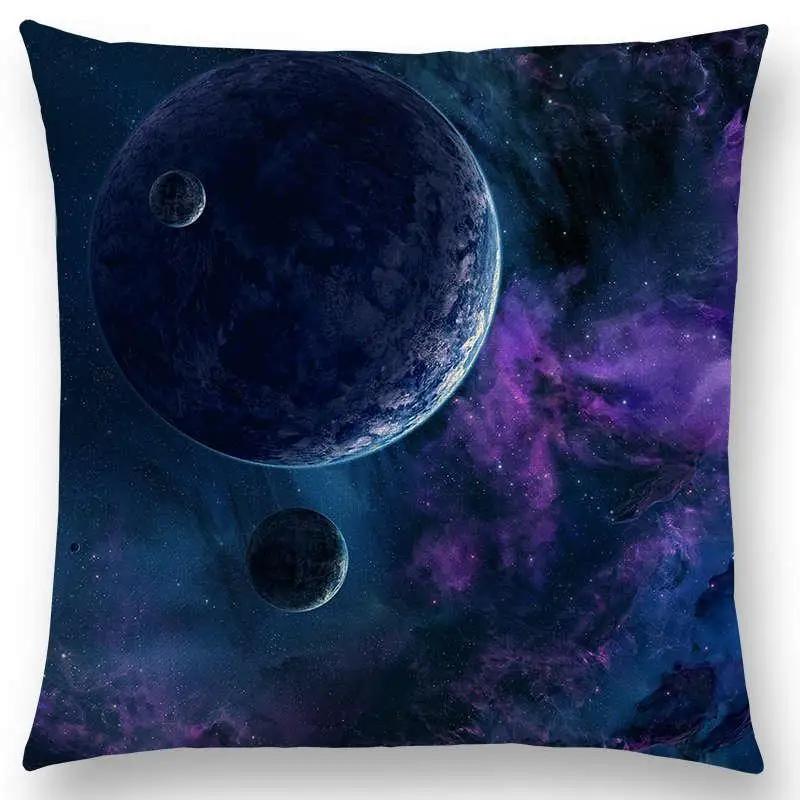 New Mysterious Universe Vast Outer Space Beautiful Planets Amazing Galaxy Dream Stars Cushion Cover Sofa Throw Pillow Case