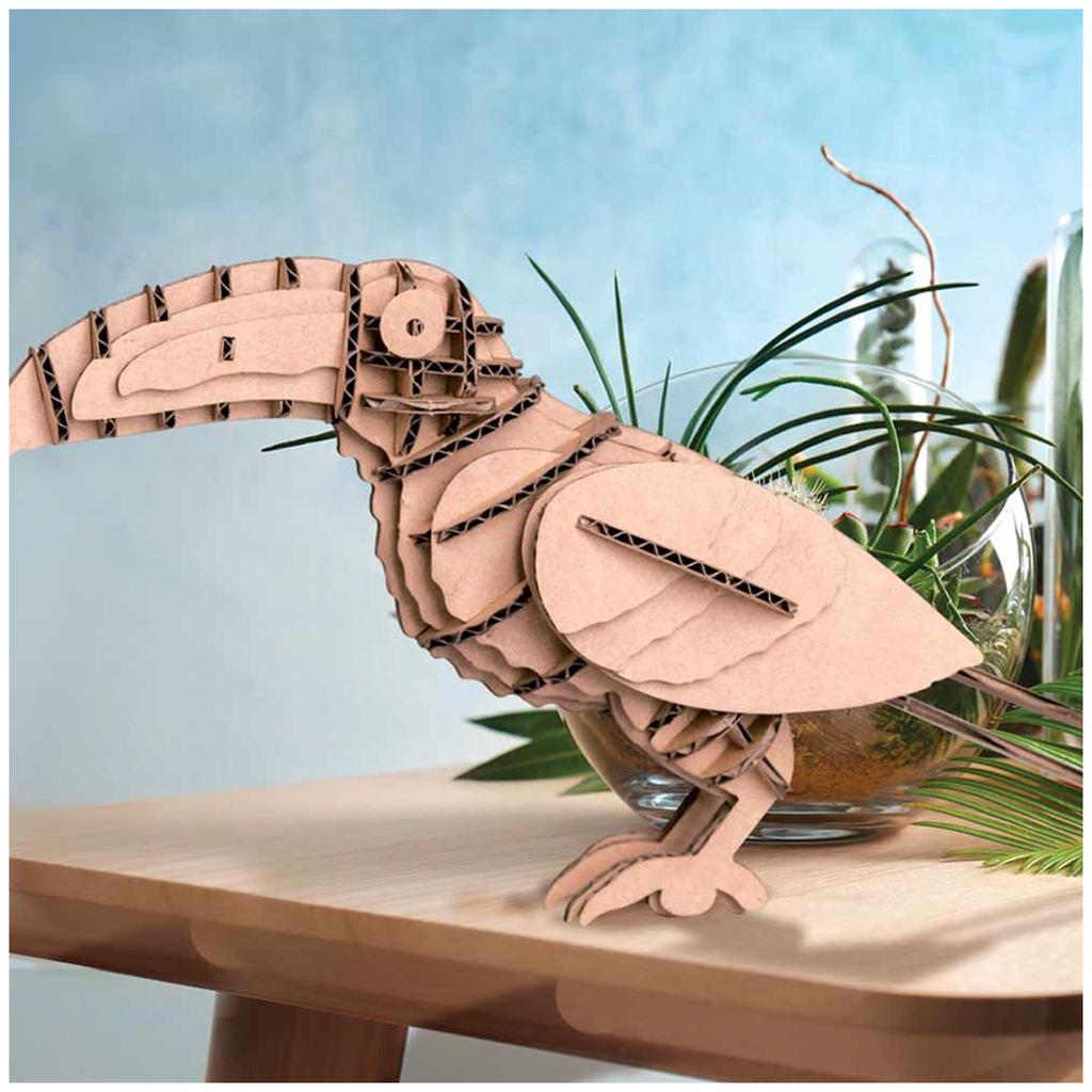 Les Trésors De Lily [Q4557] - Figurine carton 3D 'Toucan' - planches 16. 5x17. 5 cm