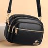 High Quality Soft Leather Purse Fashion Women Shoulder Messenger Bag Multi-pocket Wear-resistant Bag Luxury Ladies Handbag Sac