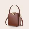 New Leather Women's Bag Portable Shoulder Bag New Leather Fashion Light Luxury Messenger Bag