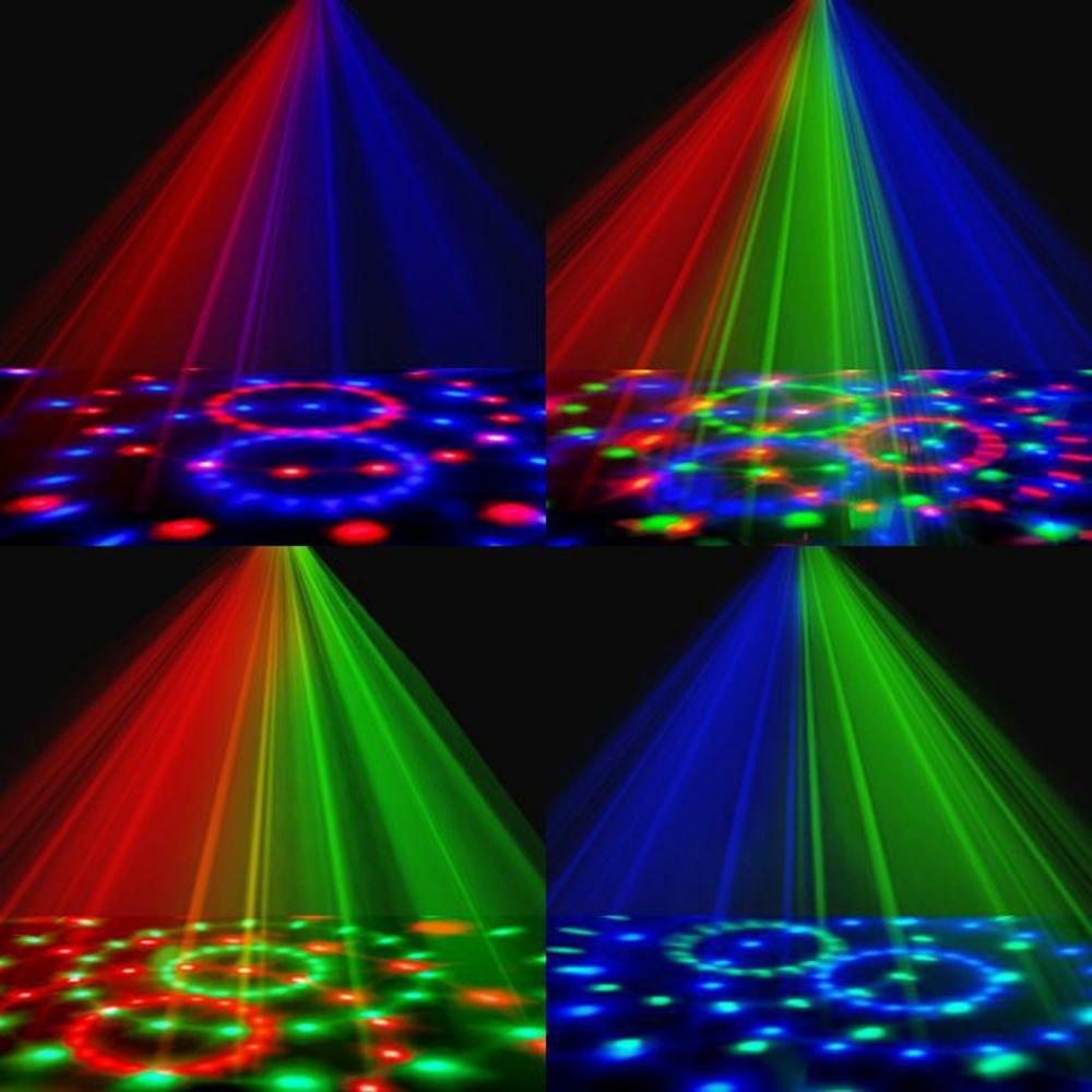 3W Sound Activated Striped Mini Magic Ball LED Light RGB Stage Lamp for KTV Bar (Without Remote)