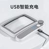 High-Power Magnifying Glass with Light, Foldable Portable Handheld, Rechargeable, for Reading, Seniors, Electronic Repair, Cell Phones