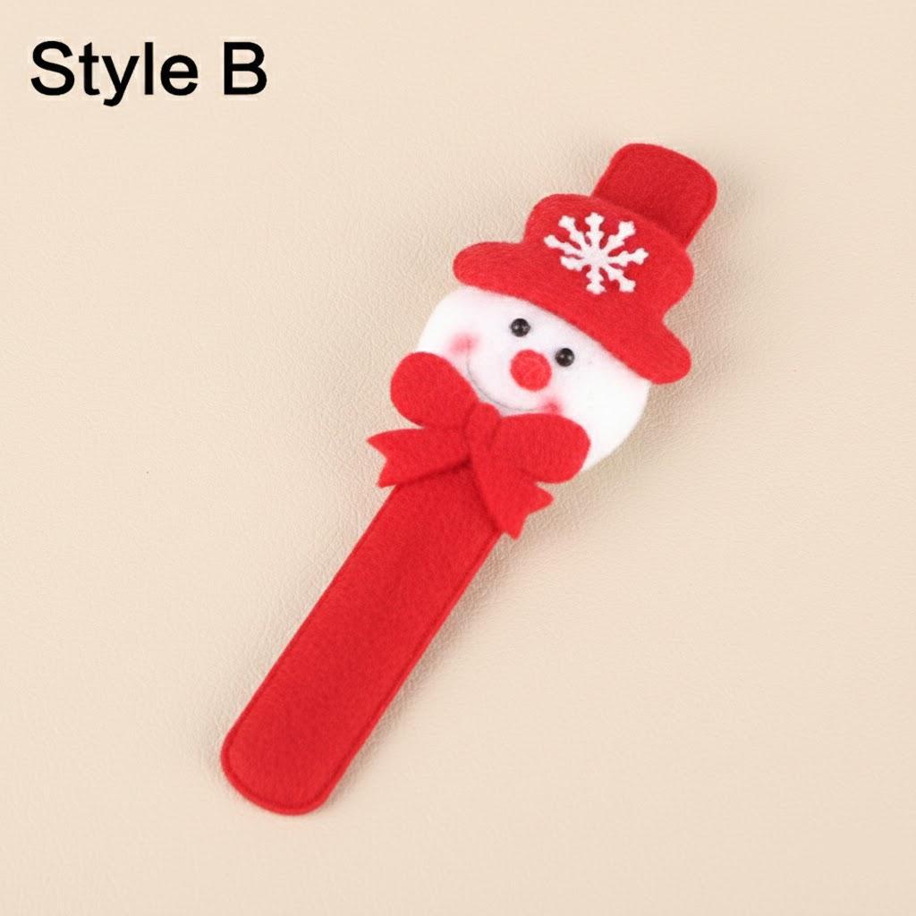 Glowing Christmas Bracelets Circle Wrist Bands Light Up Wristbands for Xmas Party Decoration Elk Wrist Band