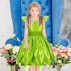 TUAHOUS Kinder Prinzessinnenkleid, Cosplay Els Tinkerbell Kleid, Blumenfee, Schmetterlingsfee Kostüm, Kinderkostüm für Mädchen, Geburtstag, Halloween,