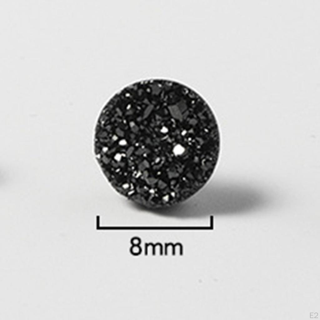 8 Pieces Unisex Ear Studs Fashion Glitter Classic for Anniversary Year