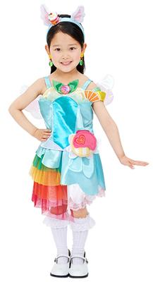 Kirakira PreCure A La Mode Cure Parfait Transformation PreCure Costume for Girls