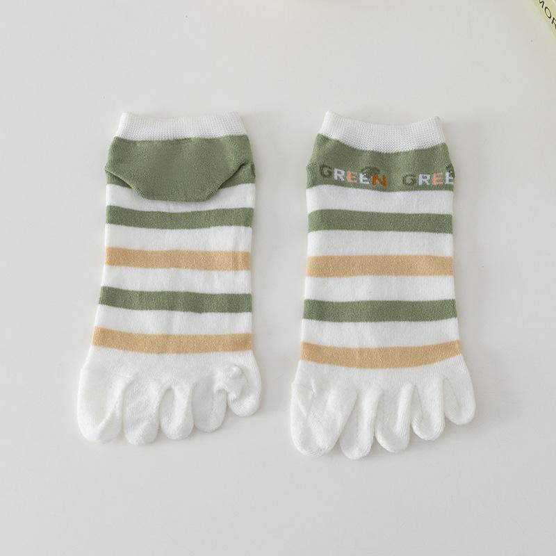 

Женские летние тонкие носки из хлопка с пятью пальцами, впитывающие пот и предназначенные для движения, с неглубоким вырезом 1 pair