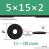 Blackened Thickened Metal Flat Washer Spacer, Round, M3-M42