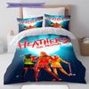 Heathers Pattern Bedding,Quilt Set Quilt Cover Pillowcase Home Birthday Gift (1 * duvet cover + 2 * pillowcase, without core)