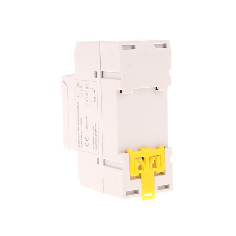1Pc Electronic Weekly 7 Days Programmable Digital Timer Switch Relay Control 110V 8A 10A 16A Din Rail Thc15A