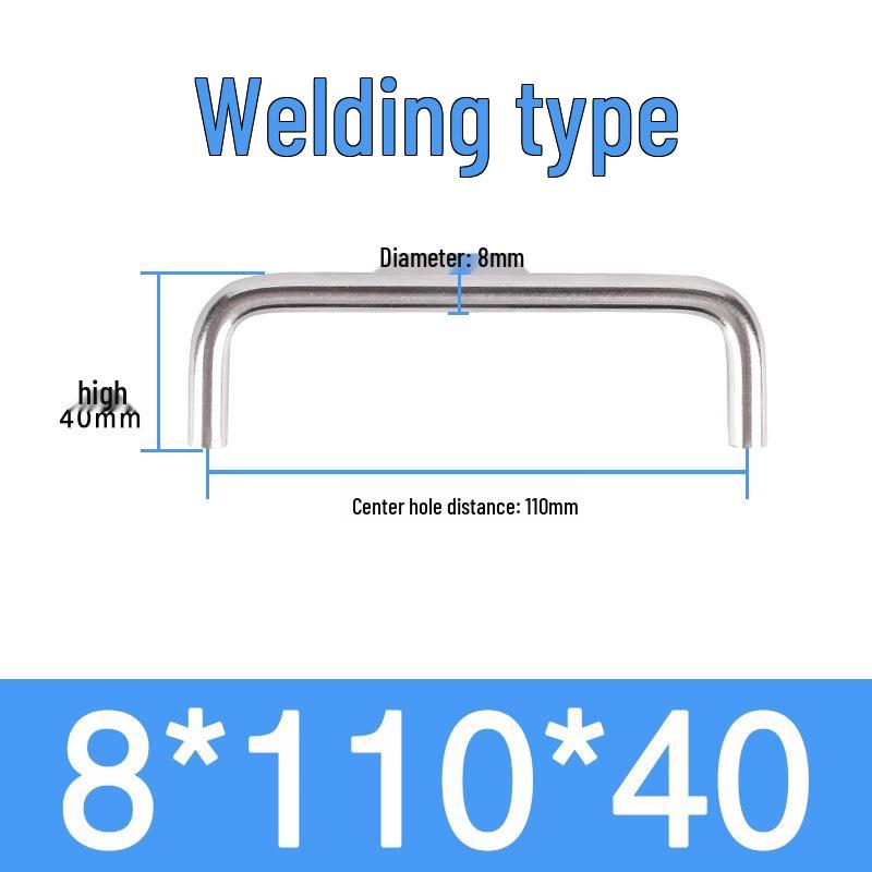 Stainless Steel U-Shaped Pull Handle for Cabinets, Wardrobes, and Electrical Boxes