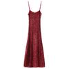 Sexy Sequin Women Party Sling Dress Elegant Sleeveless Backless Hip Package Sheath Dresses Fashion Club Evening Robe
