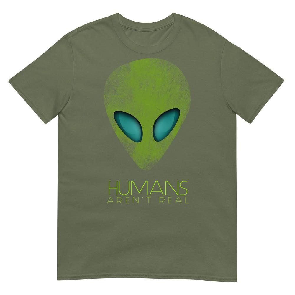 Alien Funny Huunisexs Arent Real Cute Ufo Gift TShirt