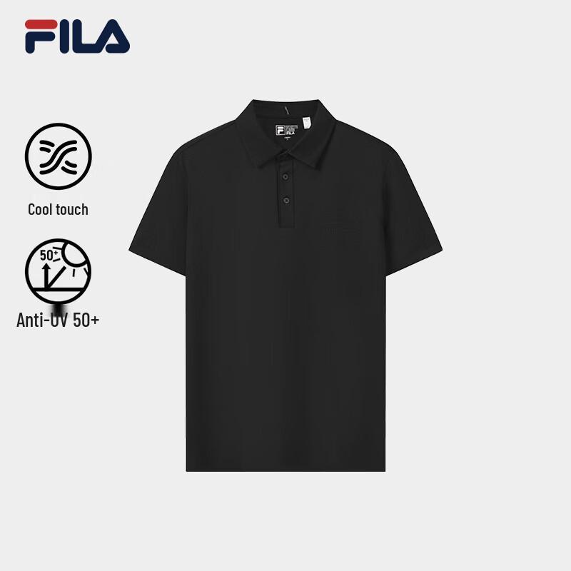 FILA Men's Knit Short Sleeve Polo Shirt