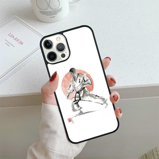 Kung Fu Oyama Kyokushin Karate Phone Case For iPhone 17 Air 14 15 16 13 12 Cover For Apple 11 Pro Max 6S Plus SE2020