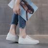 Leather Little White Shoes Women's Versatile Board Shoes Spring New Flat-bottomed One-pedal Lazy Single Shoes Casual Shoes