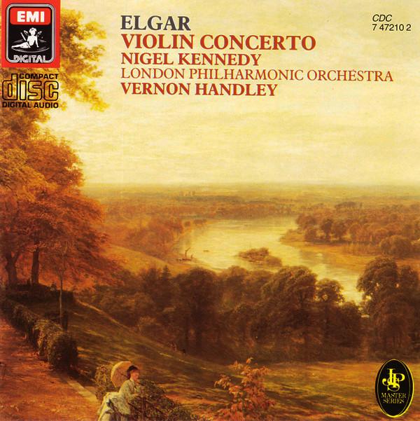 CD NIGEL KENNEDY LONDON PHILHARMONIC Elgar Violin Concerto CDC7472102 EMI 1984 Europe Classical Used