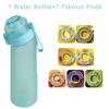650ML Sports Air Water Bottle BPA Free, Fruit Scent Pods Air Flavor Caps,Leak Proof Sports Water Cup for Outdoor Running Gym