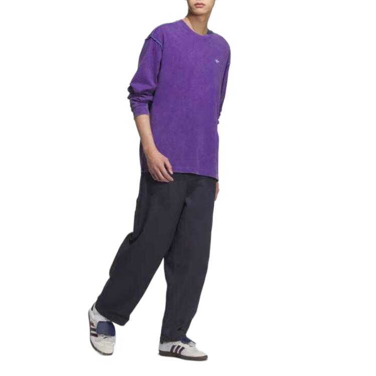 Adidas Originals Trefoil Collection T Shirt Unisex Purple KC1432