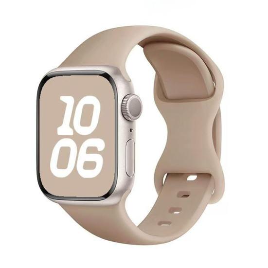 Silicone Watch Band Waterproof Sweat-Proof Replacement Band Soft Solid Color Watch Strap for Apple Watch Series Ultra 2