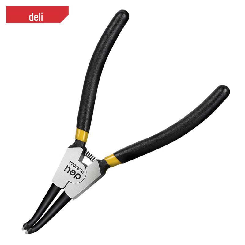 Deli DL20024 7-inch Bent External Snap Ring Pliers