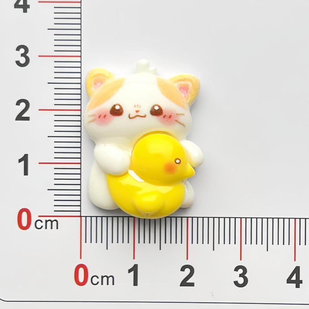 Roztomilé koťátko bublinková koupel kreslená sponka do vlasů DIY pryskyřičné doplňky