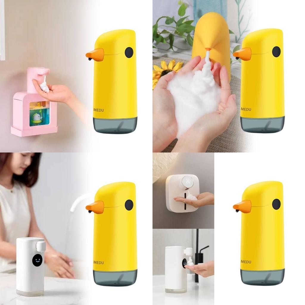 Roztomilý žlutý kachní dávkovač mýdlové pěny Automatické bezdotykové zařízení na mytí rukou Pro děti