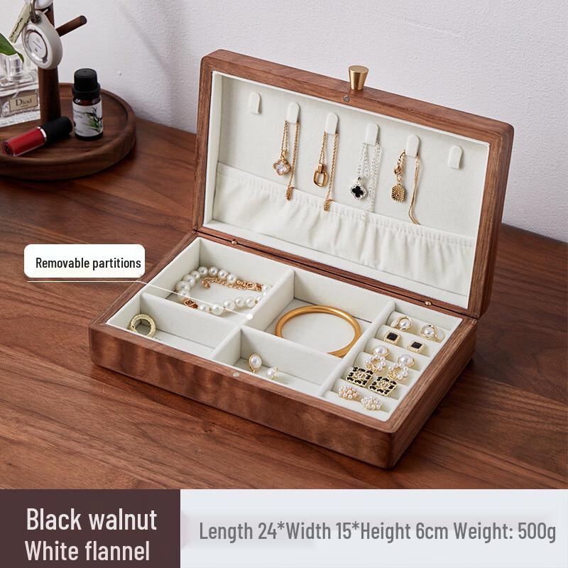 

Black Walnut Solid Wood Jewelry Box