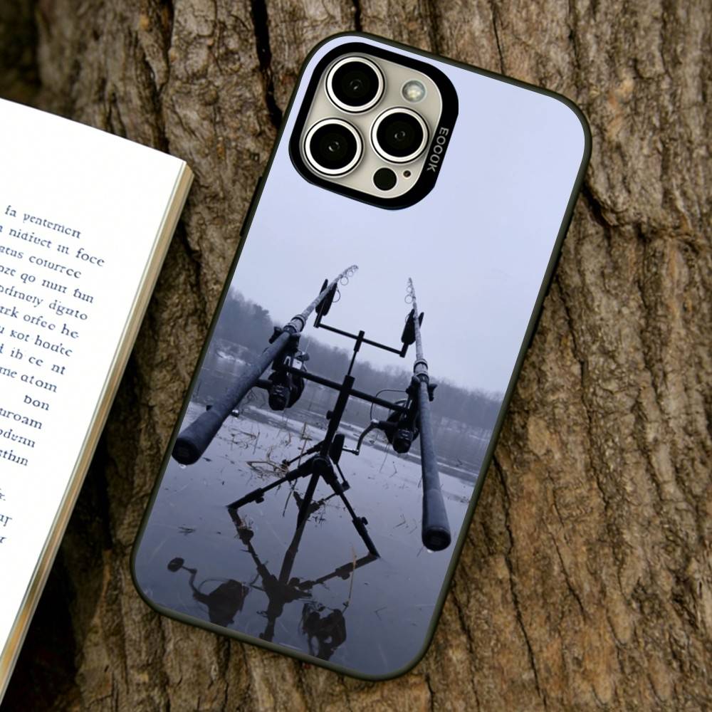 Fishing rod Phone Case For iPhone 17,16,15,14,13,12,11 Plus,Pro Max,XS,Colorful Silver Phone case Funda Cover