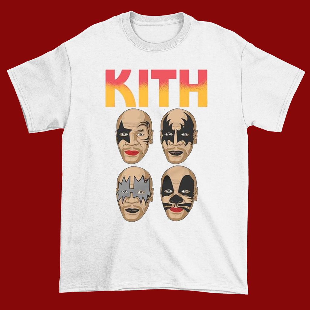 Kith T-Shirt Funny Mike Tyson Funny shirt S-234XL WHite