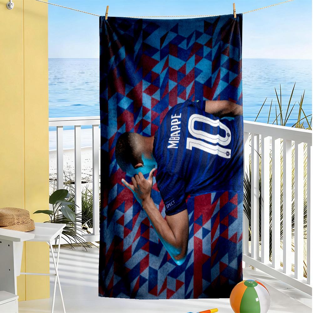 Football Player Jersey Beach Towel Super Soft Microfiber Quickdry Fabric Comfortable Lightweight