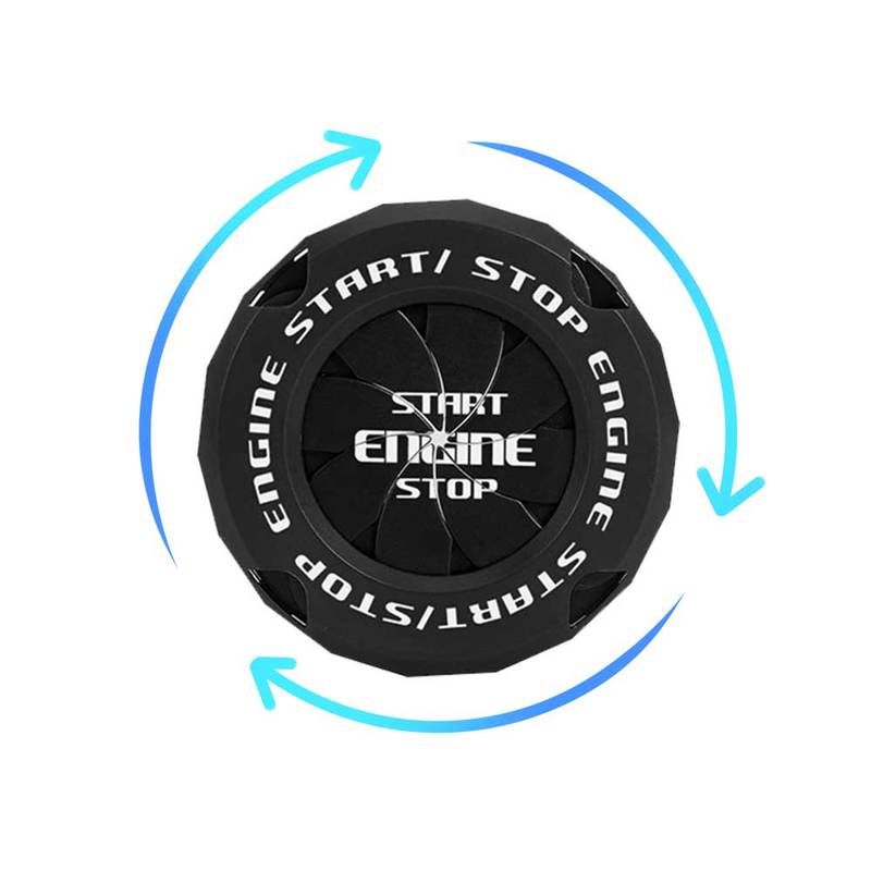 1x Car Interior Accessories Car Engine Start Stop Styling Switch Decoration Cover Car Engine Ignition Push Button Protection Cap