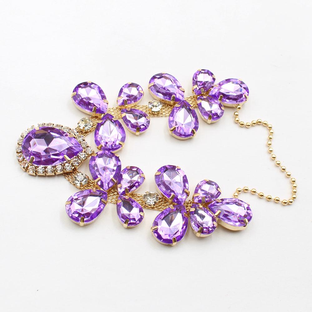 New 1 Piece 100 * 120mm Metal Summer DIY Bikini Beach Flip Flops Chain Rhinestone Decoration