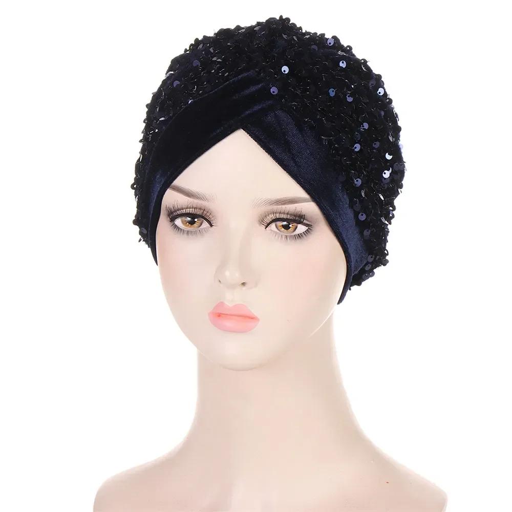 Bowknot Turban Indian Women Muslim Hijab Stretch Chemo Cap Cancer Hat Hair Loss Cover Head Scarf Wrap Beanies Bonnet Headwear