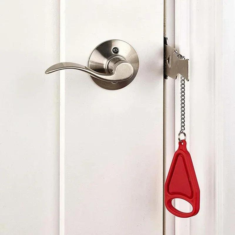 Portable Travel Safety Door Lock - Universal Sleep Security Lock for Travelers & Families