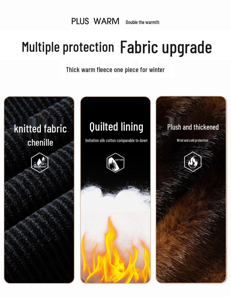 Men's Winter Jacket - Dad's Casual Plus Velvet Thick Middle-aged Outerwear