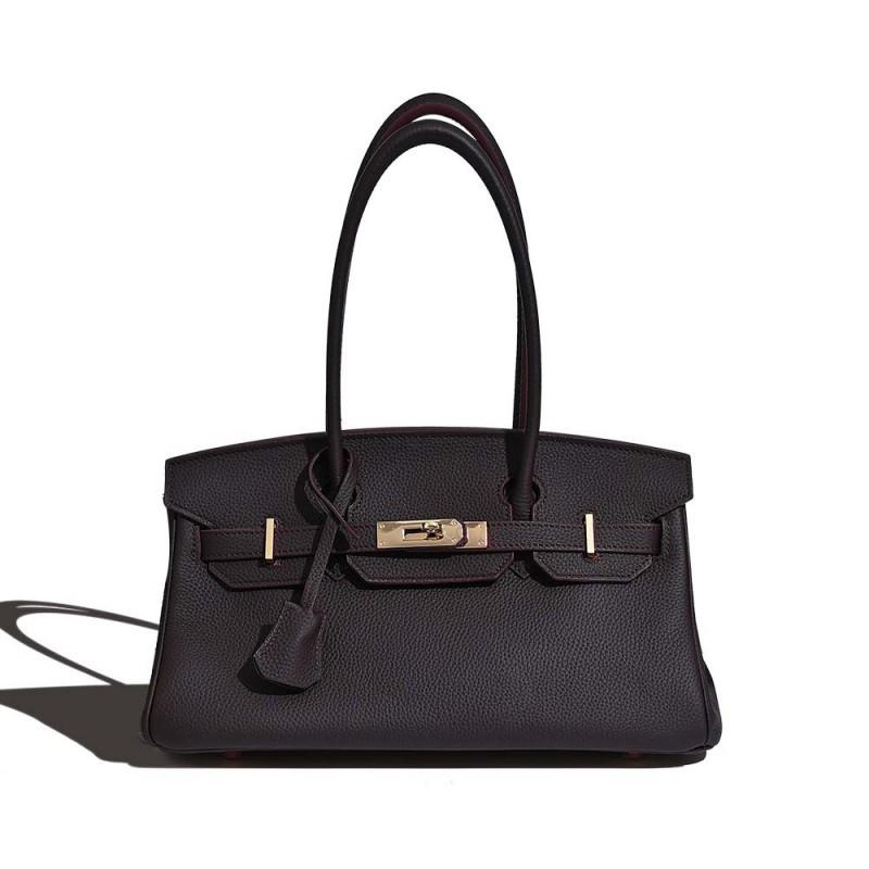 2025 Hot Women's Bag Platinum Fashionable All-matching Commuter Top-layer Cowhide Cross-body Handbag