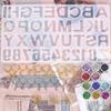 Jewelry Craft DIY Handmade Epoxy Pattern Die Resin Mould Letter Alphabet Mold Kit Letter Molds Set