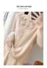 Autumn Style Heavy-Duty Crochet Knit Wool Cardigan: Women's Fashionable Hollow-Out Sweater Coat, Solid Color.